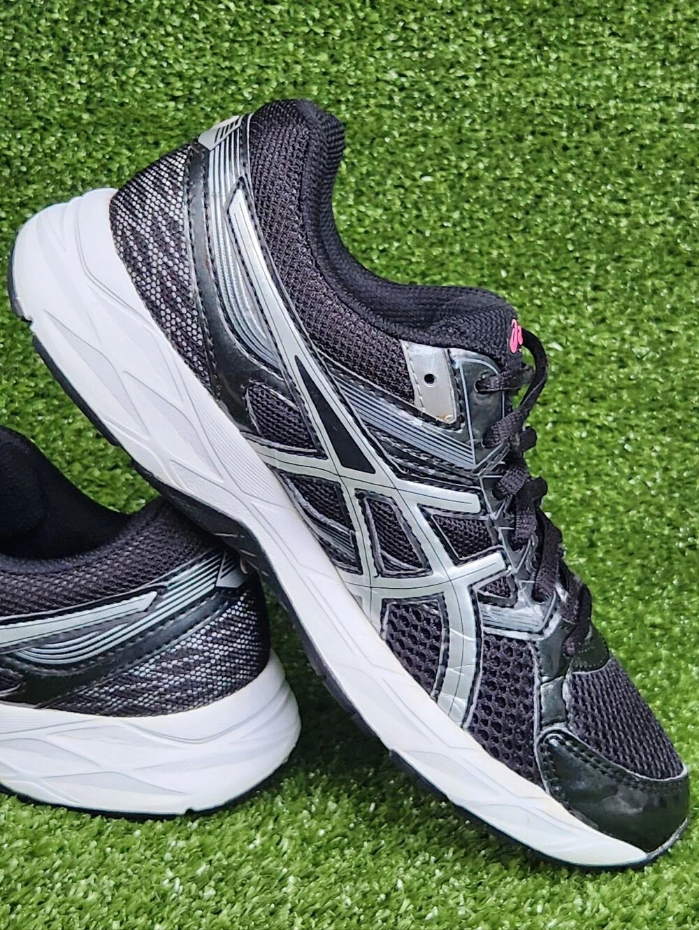 Asics Gel-Contend 3 Womens Size 6.5 Black Athletic Running Comfy Sneakers Shoes